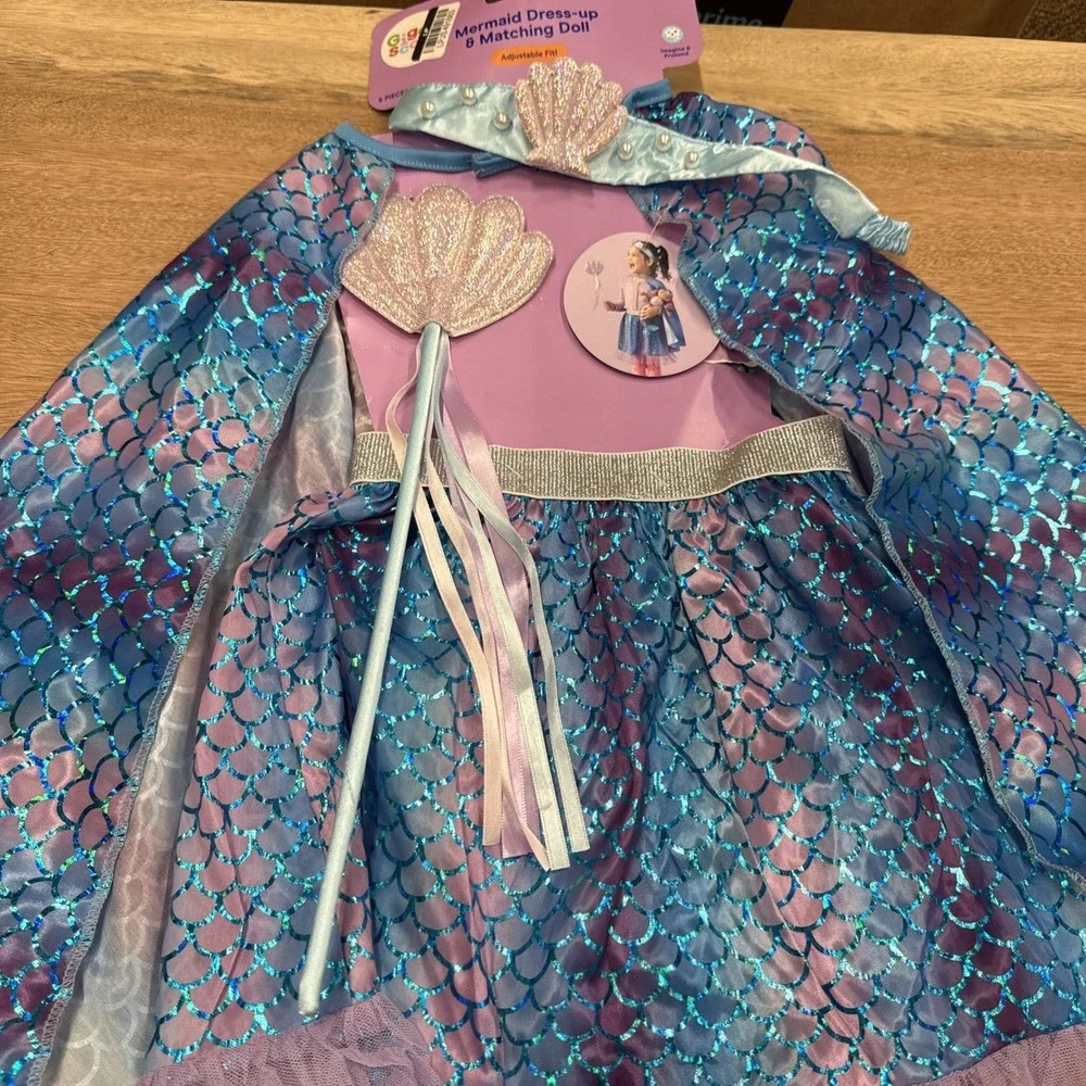 Mermaid Dress-up Costume Ages 3-6